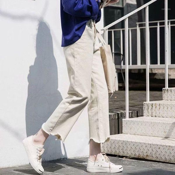 women pants autumn solid color loose denim wide leg loose elastic high waist tie straight casual pants, Blue
women pants autumn solid color loose denim wide leg loose elastic high waist tie straight casual pants, Blue
