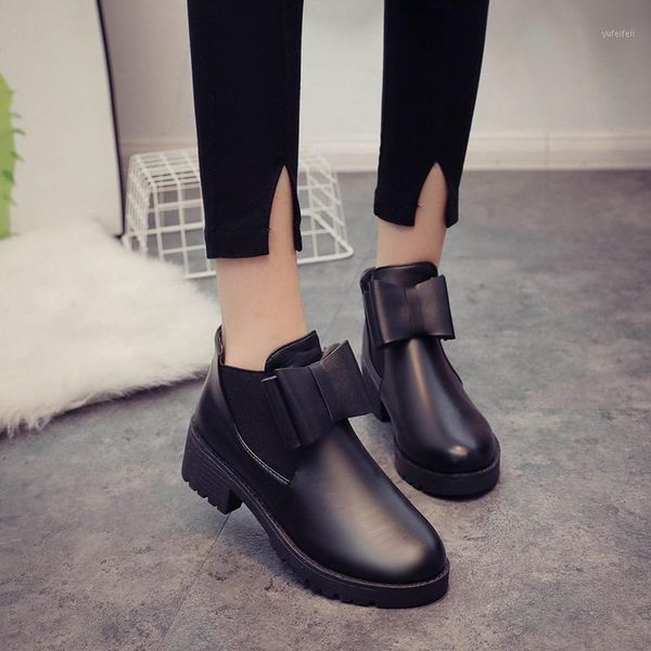 autumn winter fashion black bow short boots women ankle boots chunk heel slip on woman botas de mujer 2020 nuevas1
autumn winter fashion black bow short boots women ankle boots chunk heel slip on woman botas de mujer 2020 nuevas1