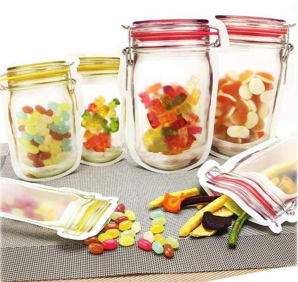 500 шт. многоразовая еда для хранения еды молния mason jar формы закуски girtight pake food saver умелоустойчивые сумки кухни организаторски
500 шт. многоразовая еда для хранения еды молния mason jar формы закуски girtight pake food saver умелоустойчивые сумки кухни организаторски