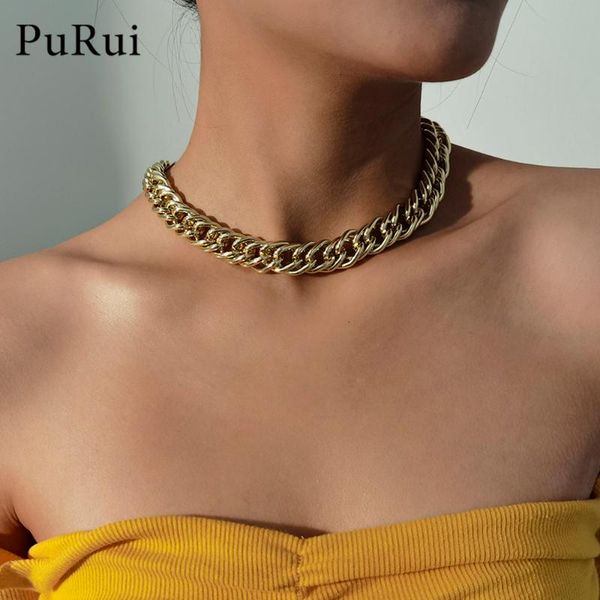 chokers purui punk big choker necklace gold color chunky chain necklaces collar statement hip hop aluminum chains women jewelry, Golden;silver
chokers purui punk big choker necklace gold color chunky chain necklaces collar statement hip hop aluminum chains women jewelry, Golden;silver