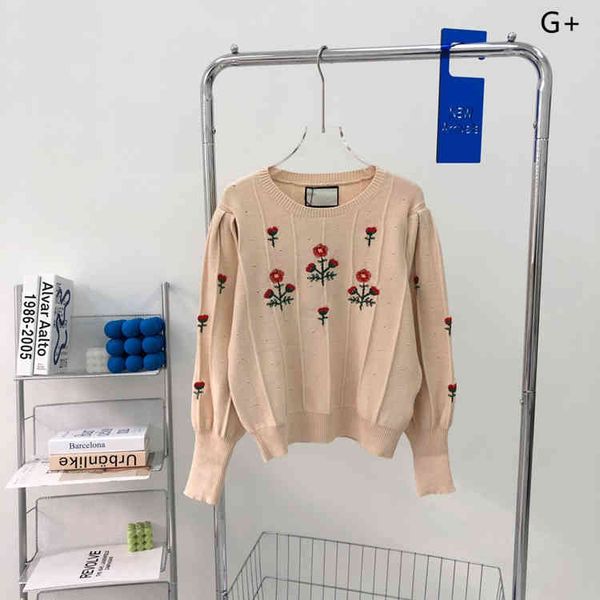 2022 factory wholesale new autumn and winter 21 korean version lazy wind loose hook flower embroidered sweater women's court elegant lo, White;black
2022 factory wholesale new autumn and winter 21 korean version lazy wind loose hook flower embroidered sweater women's court elegant lo, White;black