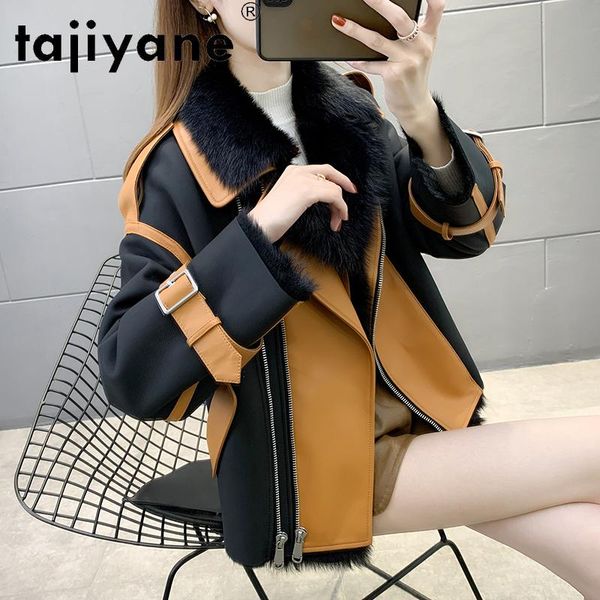 women's wool & blends tajiyane winter clothes women real fur coats woman genuine sheepskin jackets womens jacket abrigo mujer t, Black
women's wool & blends tajiyane winter clothes women real fur coats woman genuine sheepskin jackets womens jacket abrigo mujer t, Black