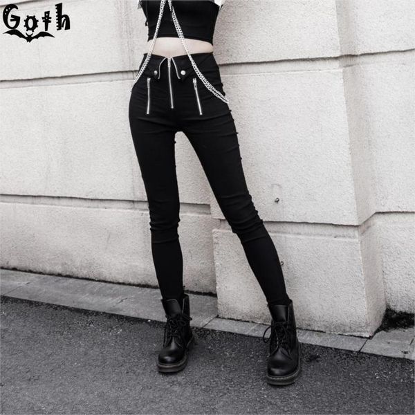goth streetwear punk harajuku women black pants gothic grunge zipper pencil bodycon pants female casual long trousers legging1, Black;white
goth streetwear punk harajuku women black pants gothic grunge zipper pencil bodycon pants female casual long trousers legging1, Black;white
