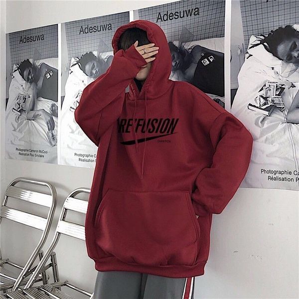 lins hooded sweater women's autumn long sleeve plush thickening 2020 new winter korean large loose coat fashion, Black
lins hooded sweater women's autumn long sleeve plush thickening 2020 new winter korean large loose coat fashion, Black
