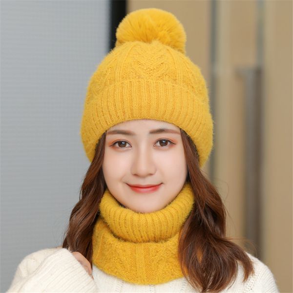 women's velvet wool hats bib sets women hair ball knit caps female outdoor cycling windproof beanie skullies hats suit 201215, Blue;gray
women's velvet wool hats bib sets women hair ball knit caps female outdoor cycling windproof beanie skullies hats suit 201215, Blue;gray