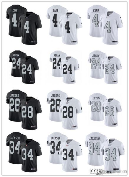 men women youth las vegas raiders 24 charles woodson 4 derek carr 24 johnathan abram 34 bo jackson 28 josh jacobs football jerse, Black;red
men women youth las vegas raiders 24 charles woodson 4 derek carr 24 johnathan abram 34 bo jackson 28 josh jacobs football jerse, Black;red