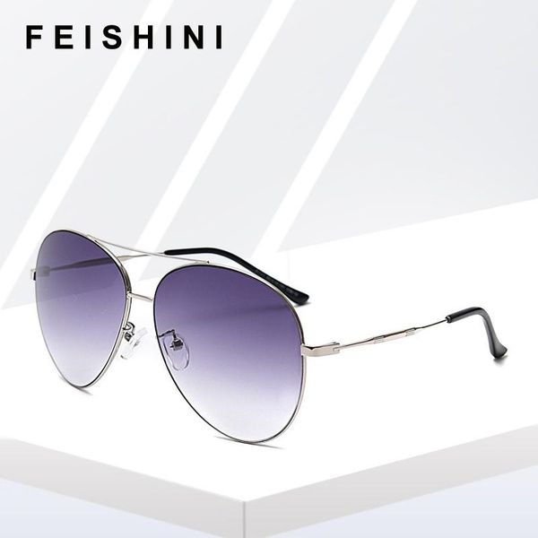 lens metal pilot big shades sunglasses for brand sun designer man glasses feishini women gradient styli itvtb, White;black
lens metal pilot big shades sunglasses for brand sun designer man glasses feishini women gradient styli itvtb, White;black