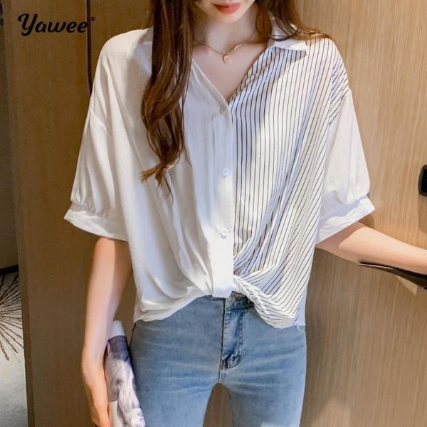 2021 summer new chiffon blouse women loose chiffon blouse fashion striped style cardigan blusas mujer de moda, White
2021 summer new chiffon blouse women loose chiffon blouse fashion striped style cardigan blusas mujer de moda, White