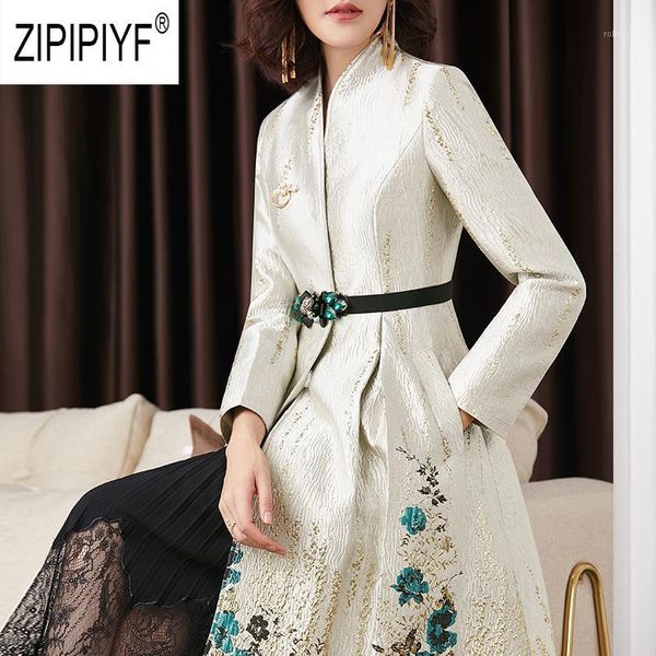 noble fashion women 2020 autumn winter trench coats floral printing long sleeve pockets a-line stand neck casual trenches z23601, Tan;black
noble fashion women 2020 autumn winter trench coats floral printing long sleeve pockets a-line stand neck casual trenches z23601, Tan;black