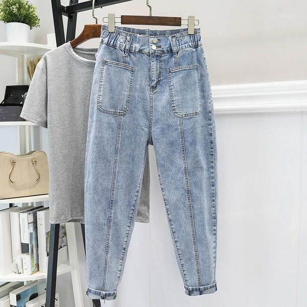 spring summer woman high waist boyfriend jeans for women denim harem pant plus size mom jeans loose trousers vaqueros mujer1, Blue
spring summer woman high waist boyfriend jeans for women denim harem pant plus size mom jeans loose trousers vaqueros mujer1, Blue