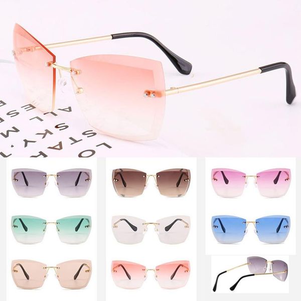 sunglasses fashion trimming rimless eyeglasses uv400 lens vintage oculoa de sol feminino armacoes oculos metal for women, White;black
sunglasses fashion trimming rimless eyeglasses uv400 lens vintage oculoa de sol feminino armacoes oculos metal for women, White;black