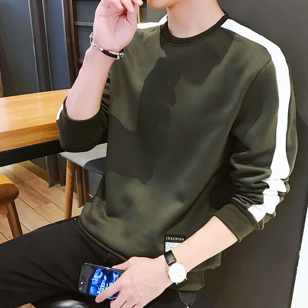 black white green solid men loose casual sweatshirts style casual patchwork o-neck one piece hoodie kg-404
black white green solid men loose casual sweatshirts style casual patchwork o-neck one piece hoodie kg-404