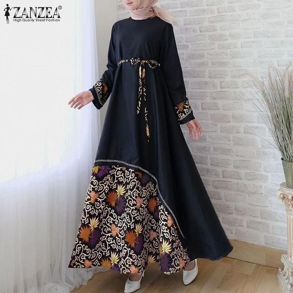 casual dresses zanzea women vintage long sleeve floral printed maxi sundress autumn dubai muslim hijab dress belt vestido caftan marocain, Black;gray
casual dresses zanzea women vintage long sleeve floral printed maxi sundress autumn dubai muslim hijab dress belt vestido caftan marocain, Black;gray