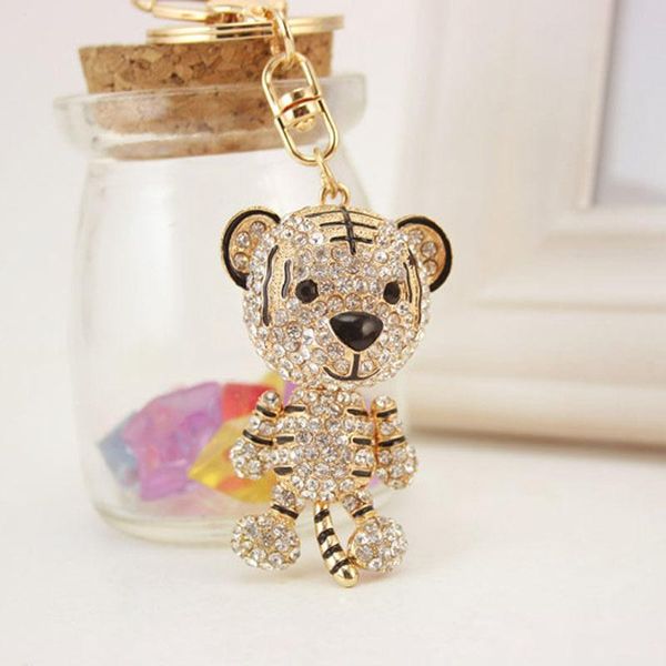 new fashion tiger crystal rhinestone keychain purse bag buckle handbag pendant for car keyring holder fashion gift, Silver
new fashion tiger crystal rhinestone keychain purse bag buckle handbag pendant for car keyring holder fashion gift, Silver