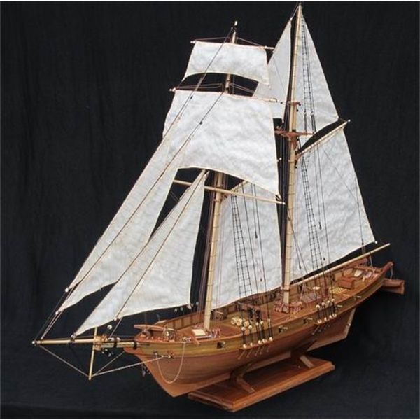 nidale model scale 1/96 classics antique harvey battleship wooden model kits harvey 1847 wooden sailboat model q1119