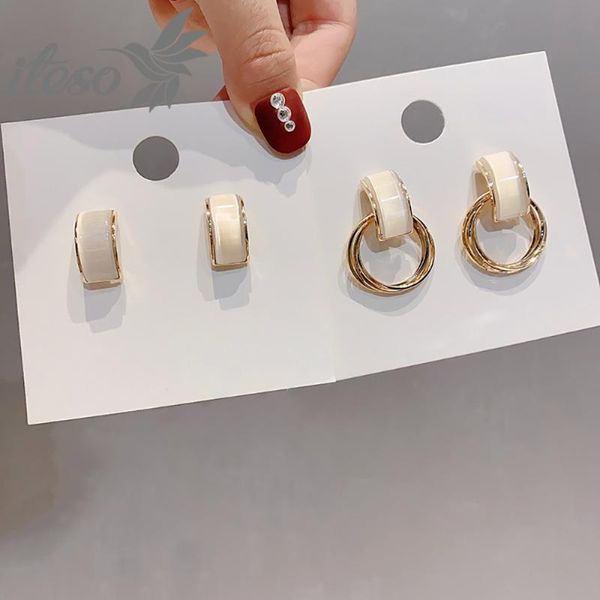 iteso korean geometric women stud earrings 2021 new fashion statement jewelry temperament opal earrings female, Golden;silver
iteso korean geometric women stud earrings 2021 new fashion statement jewelry temperament opal earrings female, Golden;silver