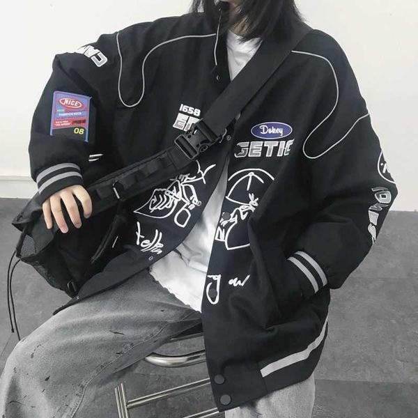 hiphop baseball jackets clothes gothic streetwear bomber varsity outerwear black basic jacket women clothing plus size goth 220118, Black;brown
hiphop baseball jackets clothes gothic streetwear bomber varsity outerwear black basic jacket women clothing plus size goth 220118, Black;brown