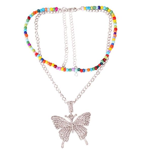 chokers 2021 women necklace fashion rhinestone butterfly bead chain necklaces pendants for multi layer jewelry collar, Golden;silver
chokers 2021 women necklace fashion rhinestone butterfly bead chain necklaces pendants for multi layer jewelry collar, Golden;silver