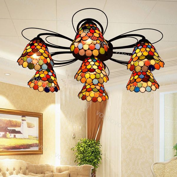 ceiling lamp 3 7 9 heads 6 inch european retro multicolor gass bohemia iron 110-240v for living dining room bedroom bar dhl
ceiling lamp 3 7 9 heads 6 inch european retro multicolor gass bohemia iron 110-240v for living dining room bedroom bar dhl