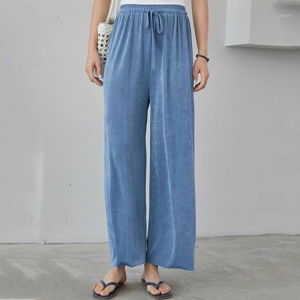 2020 spring summer wide leg pant for women pockets drawstring elastic waist casual bottoms loose long trousers streetwear y6041, Black;white
2020 spring summer wide leg pant for women pockets drawstring elastic waist casual bottoms loose long trousers streetwear y6041, Black;white