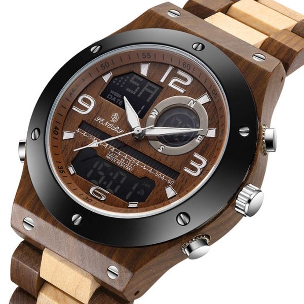 153 display 2019 double tanmu watch men's watch multi function quartz watch, Slivery;brown
153 display 2019 double tanmu watch men's watch multi function quartz watch, Slivery;brown