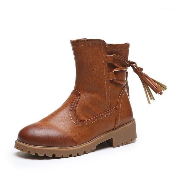 boots 200 autumn and winter leather women's mid-tube casual shoes tassel women botas de mujer1, Black
boots 200 autumn and winter leather women's mid-tube casual shoes tassel women botas de mujer1, Black