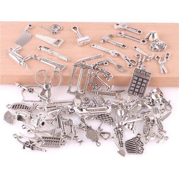 сборник инструментов charm collection 65 шт. смешанный тибетский серебристый молоток гаечный ключ пилы плоскогубцы лента отвертка конструкци, Silver
сборник инструментов charm collection 65 шт. смешанный тибетский серебристый молоток гаечный ключ пилы плоскогубцы лента отвертка конструкци, Silver