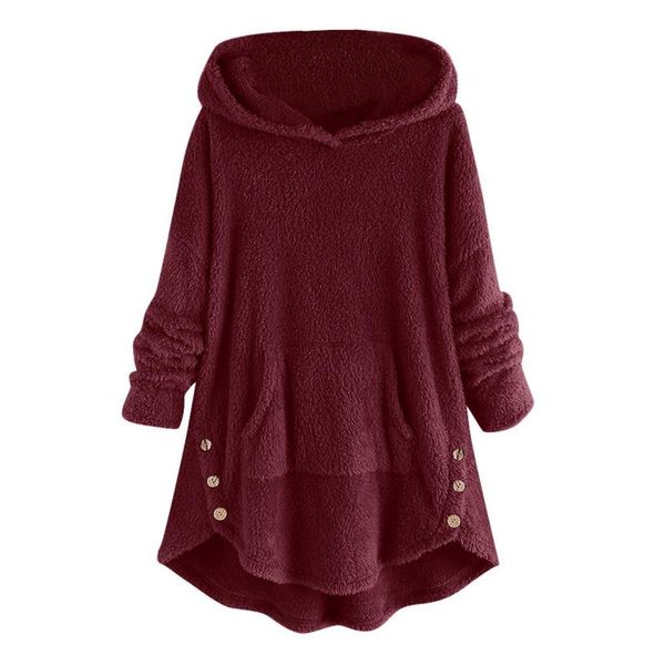 women's hoodies & sweatshirts autumn winter warm 5xl plus size women fleece solid color plush button hem pockets hoodie sweatshirt blou, Black
women's hoodies & sweatshirts autumn winter warm 5xl plus size women fleece solid color plush button hem pockets hoodie sweatshirt blou, Black