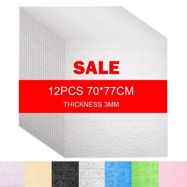 12pcs 70*77cm diy self adhesive 3d wall stickers bedroom waterproof foam brick room wallpaper decor living wall sticker for kids
12pcs 70*77cm diy self adhesive 3d wall stickers bedroom waterproof foam brick room wallpaper decor living wall sticker for kids