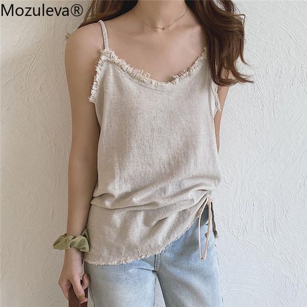 women's t-shirt mozuleva 2021 summer women vest v-neck tassel tank basic cotton and linen bottoming vintage split loose wild suspender, White
women's t-shirt mozuleva 2021 summer women vest v-neck tassel tank basic cotton and linen bottoming vintage split loose wild suspender, White
