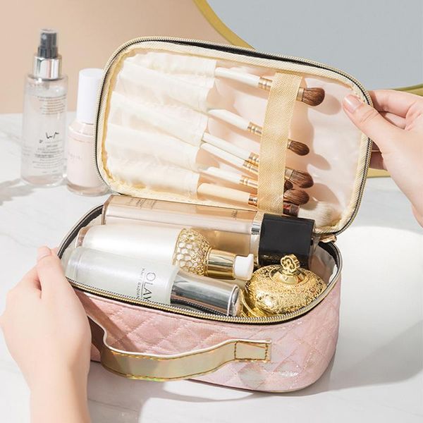 multifunctional women leather cosmetic bag travel make up necessaries organizer zipper makeup case pouch toiletry kit bags
multifunctional women leather cosmetic bag travel make up necessaries organizer zipper makeup case pouch toiletry kit bags