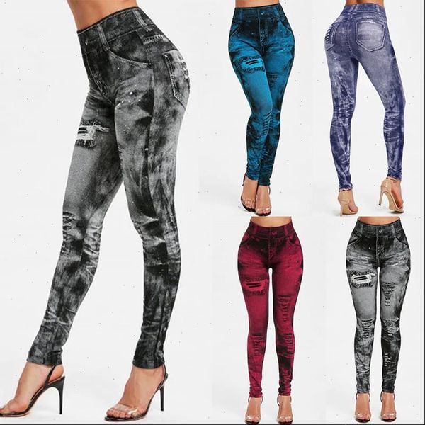 2020 women gym leggings faux denim jean leggings pocket printing leggings casual high waist pencil pants plus pants, Black
2020 women gym leggings faux denim jean leggings pocket printing leggings casual high waist pencil pants plus pants, Black
