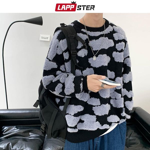 lappster men cloud stereoscopic winter sweater 2021 pullover couple loose oversized wool sweater harajuku kpop fashions sweaters, White;black
lappster men cloud stereoscopic winter sweater 2021 pullover couple loose oversized wool sweater harajuku kpop fashions sweaters, White;black