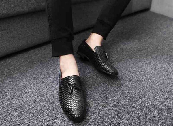 sale-office loafers men shoes formal mens dress leather italian designer weaving oxfords wedding, Black
sale-office loafers men shoes formal mens dress leather italian designer weaving oxfords wedding, Black