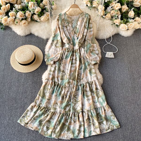 2021 new singiny bohemian print long woman's dress retro puff neck drooling autumn the line dressed holiday qcy1, Black;gray
2021 new singiny bohemian print long woman's dress retro puff neck drooling autumn the line dressed holiday qcy1, Black;gray