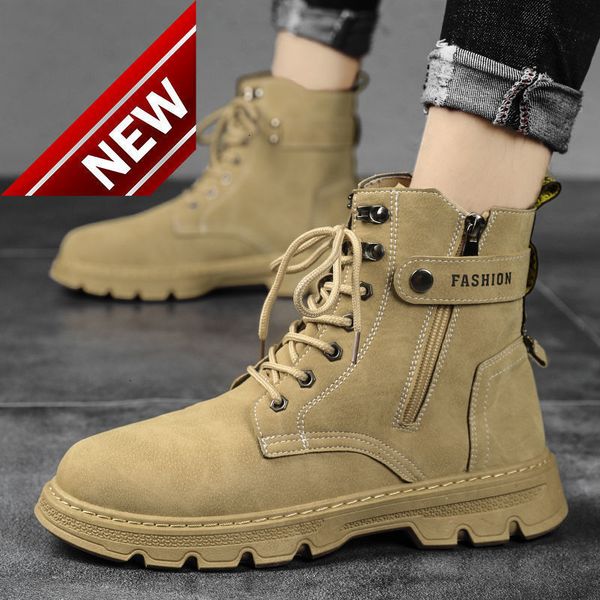 autumn and winter 2021 new martin boots korean fashion men's elevated work shoes casual men, Black
autumn and winter 2021 new martin boots korean fashion men's elevated work shoes casual men, Black