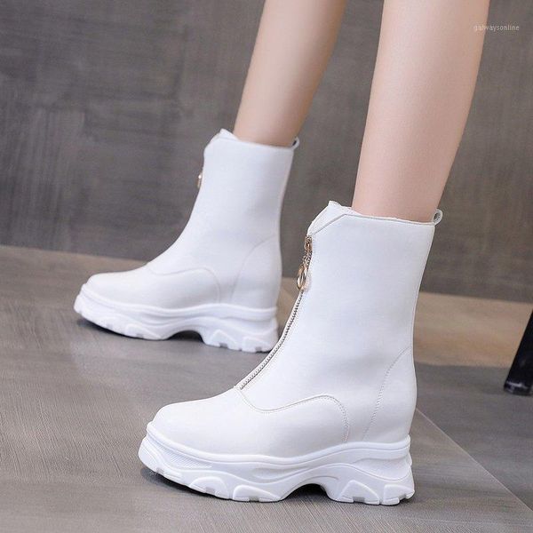 boots 2021 autumn high platform sneakers 7cm heels women thick sole ankle leather wedge winter casual shoes white boots1, Black
boots 2021 autumn high platform sneakers 7cm heels women thick sole ankle leather wedge winter casual shoes white boots1, Black