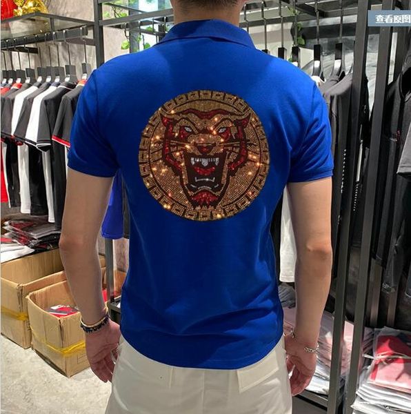 rhinestone colorful men's polo shirts asian size rhinestones shirt new brand clothes, White;black
rhinestone colorful men's polo shirts asian size rhinestones shirt new brand clothes, White;black