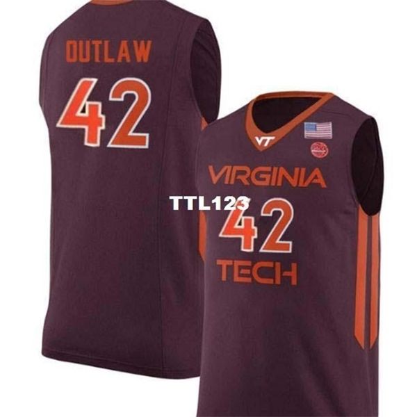 age men va tech hokies ty outlaw #42 college real embroidery jersey size s-4xl or custom any name or number jersey, Black
age men va tech hokies ty outlaw #42 college real embroidery jersey size s-4xl or custom any name or number jersey, Black