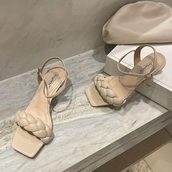 2021 summer fashion women 5.5cm high heels party sandals beige nude stiletto heels open toe low sandals lady party shoes, Black
2021 summer fashion women 5.5cm high heels party sandals beige nude stiletto heels open toe low sandals lady party shoes, Black