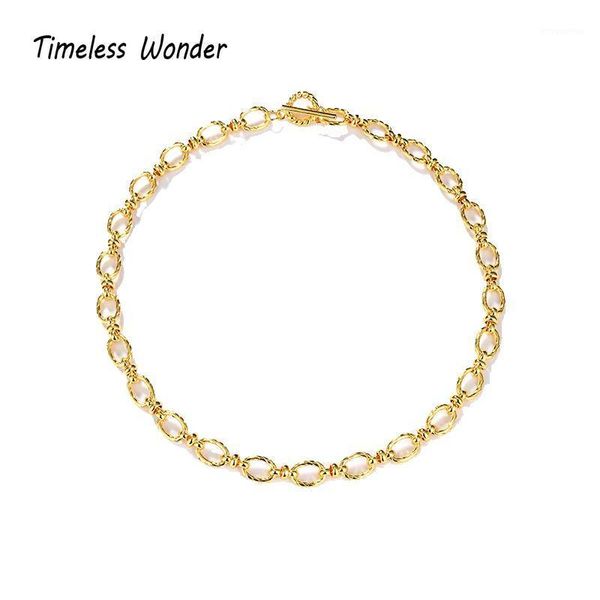 timeless wonder brass pave chains choker necklace women jewelry punk ins trendy boho designer party bontique goth quality 22821, Golden;silver
timeless wonder brass pave chains choker necklace women jewelry punk ins trendy boho designer party bontique goth quality 22821, Golden;silver