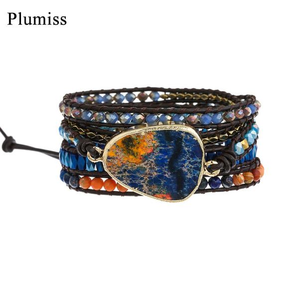 tennis plumiss blue orange emperor stone bracelet for women hematite crystal beaded bracelets natural femme bohemian jewelry gift, Golden;silver
tennis plumiss blue orange emperor stone bracelet for women hematite crystal beaded bracelets natural femme bohemian jewelry gift, Golden;silver