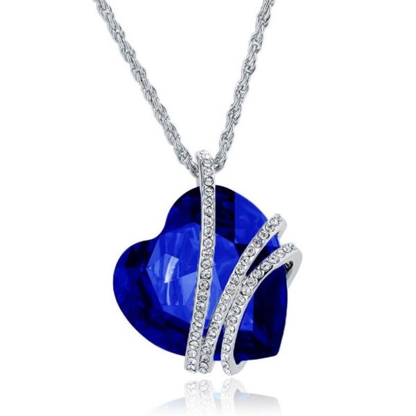 pendant necklaces romantic wedding jewelry brincos fashion heart necklace trendy shiny crystal & pendants for women, Silver
pendant necklaces romantic wedding jewelry brincos fashion heart necklace trendy shiny crystal & pendants for women, Silver