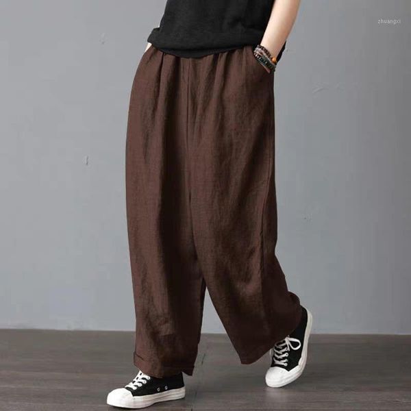 fashion cottonlinen women casual trousers solid spring fall soft comfortable plus size 5xl loose pocket wide leg pants for women1, Black;white
fashion cottonlinen women casual trousers solid spring fall soft comfortable plus size 5xl loose pocket wide leg pants for women1, Black;white
