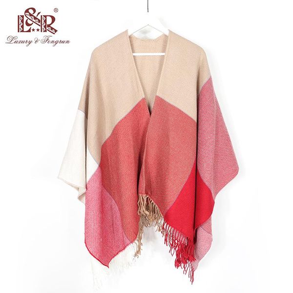 scarves women winter reversible oversized blanket plaid sweater poncho cape cashmere shawl and wraps cardigans thicker scarf, Blue;gray
scarves women winter reversible oversized blanket plaid sweater poncho cape cashmere shawl and wraps cardigans thicker scarf, Blue;gray
