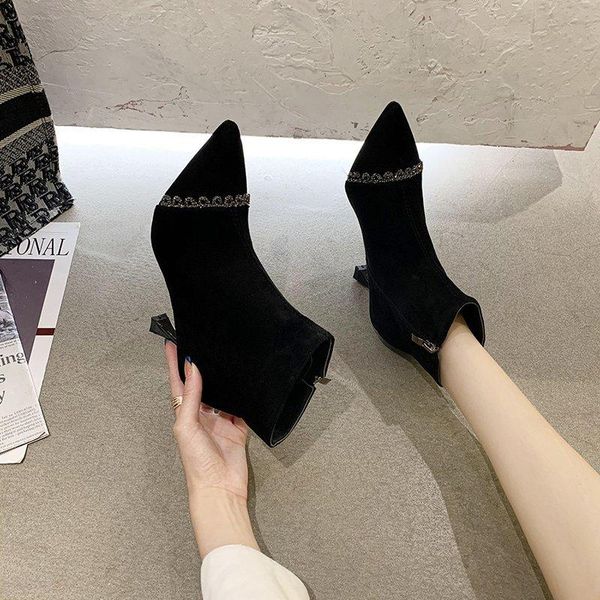 boots black ankle high heels women shoes 2021 winter stiletto heel short crystal pointed toe botas mujer
boots black ankle high heels women shoes 2021 winter stiletto heel short crystal pointed toe botas mujer