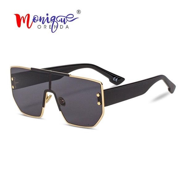 sunglasses vintage oversized women retro rivet flat frame gradient sun glasses men eyewear female oculos one piece lens, White;black
sunglasses vintage oversized women retro rivet flat frame gradient sun glasses men eyewear female oculos one piece lens, White;black