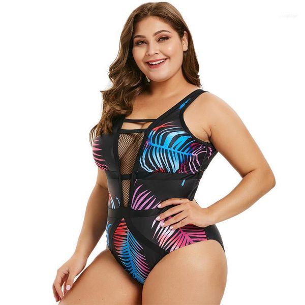 wipalo women plus size openwork leaf print swimwear plunging neck mesh panel tropical print one piece set casual beach wear11, White
wipalo women plus size openwork leaf print swimwear plunging neck mesh panel tropical print one piece set casual beach wear11, White
