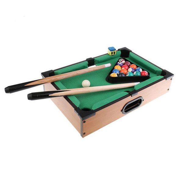 Mini Tablepool Table Deskbilliards Sets Children's Play Sports Balls Sports Toys Xmas Gift Family Fun Entertainment