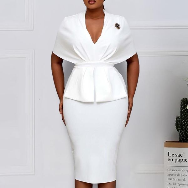 women slim dresses elegant bodycon classy ladies office work wear v neck large size fashion new peplum navy blue white 3xl xxl, Black;gray
women slim dresses elegant bodycon classy ladies office work wear v neck large size fashion new peplum navy blue white 3xl xxl, Black;gray